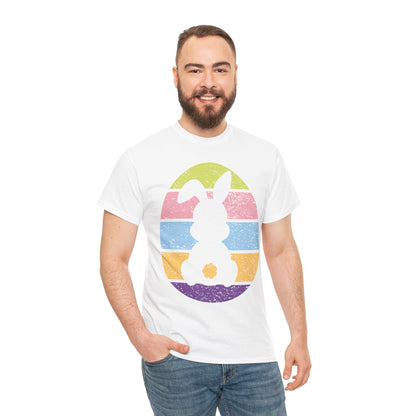 Color Band Grunge Bunny T-Shirt – Easter with an Edge