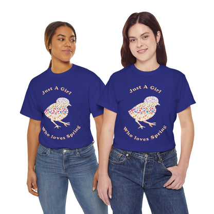 "Just a girl who loves Spring" flower Tee