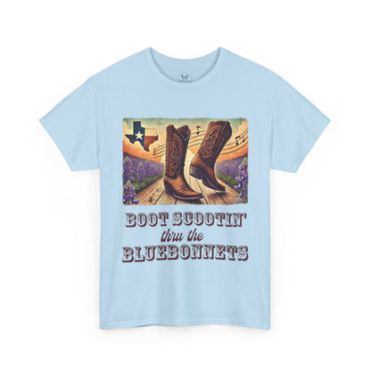 Unisex Tee - Boot Scootin’ Thru the Bluebonnets