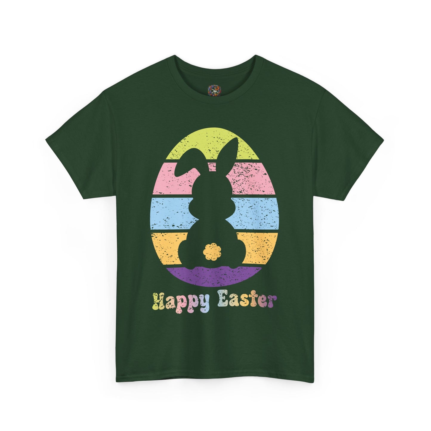 Retro Grunge Happy Easter Bunny T-Shirt – Vintage Vibes, Easter Style