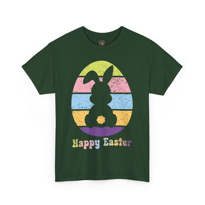 Retro Grunge Happy Easter Bunny T-Shirt – Vintage Vibes, Easter Style