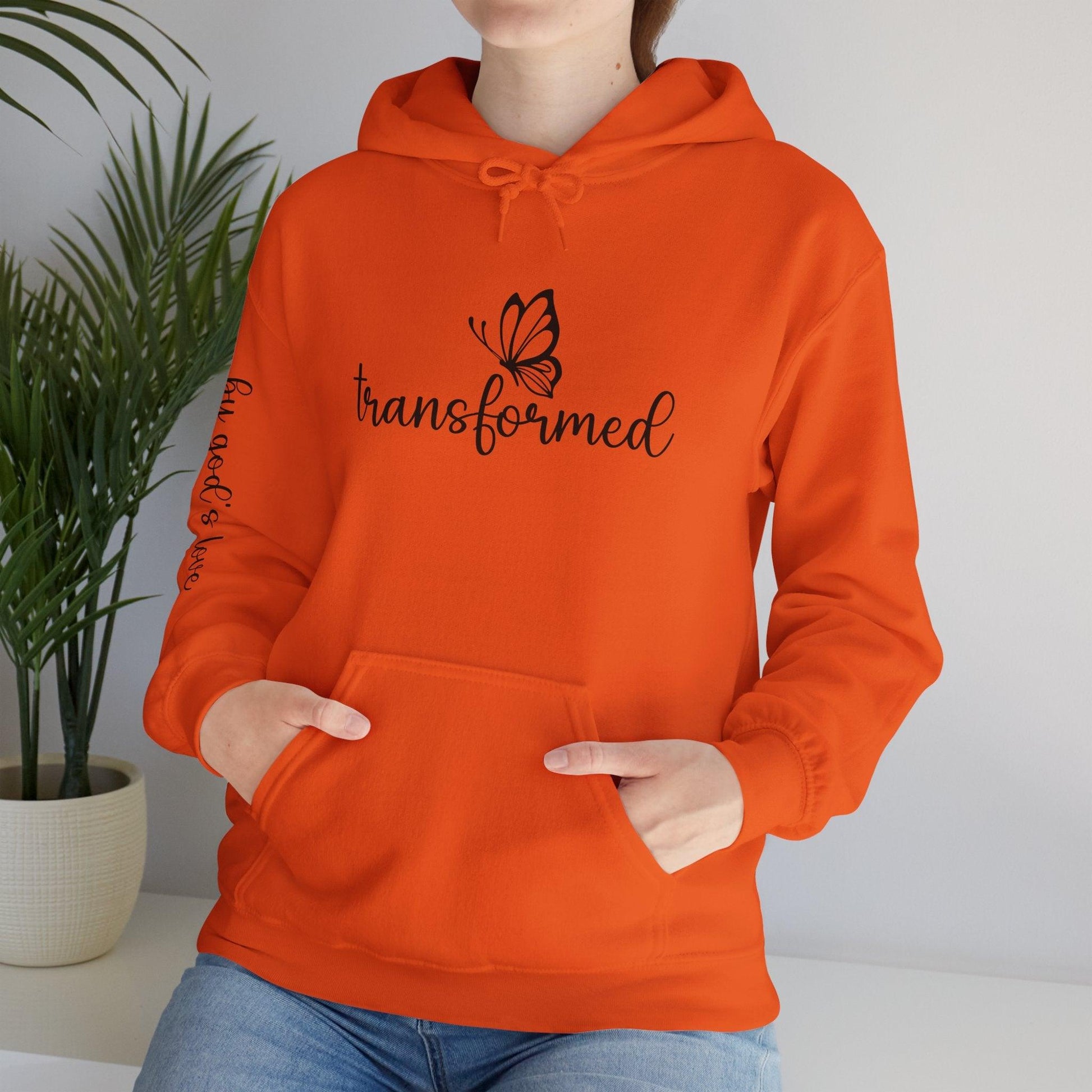 Butterfly Transformed Unisex Hoodie - God's Love Design - Motor Girl Boutique