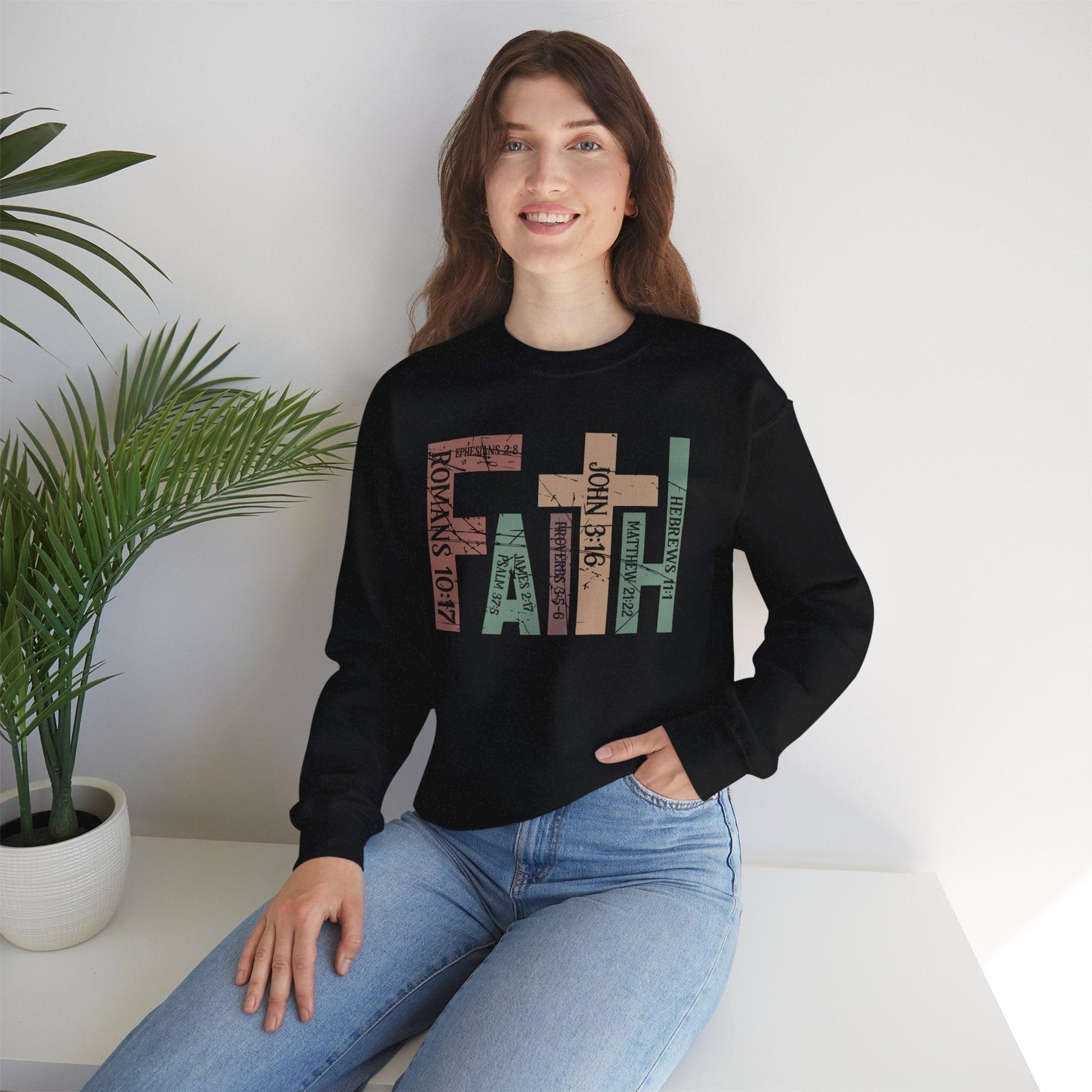 Christian Faith Sweats-Bible Verses Unisex Sweatshirt - Motor Girl Boutique