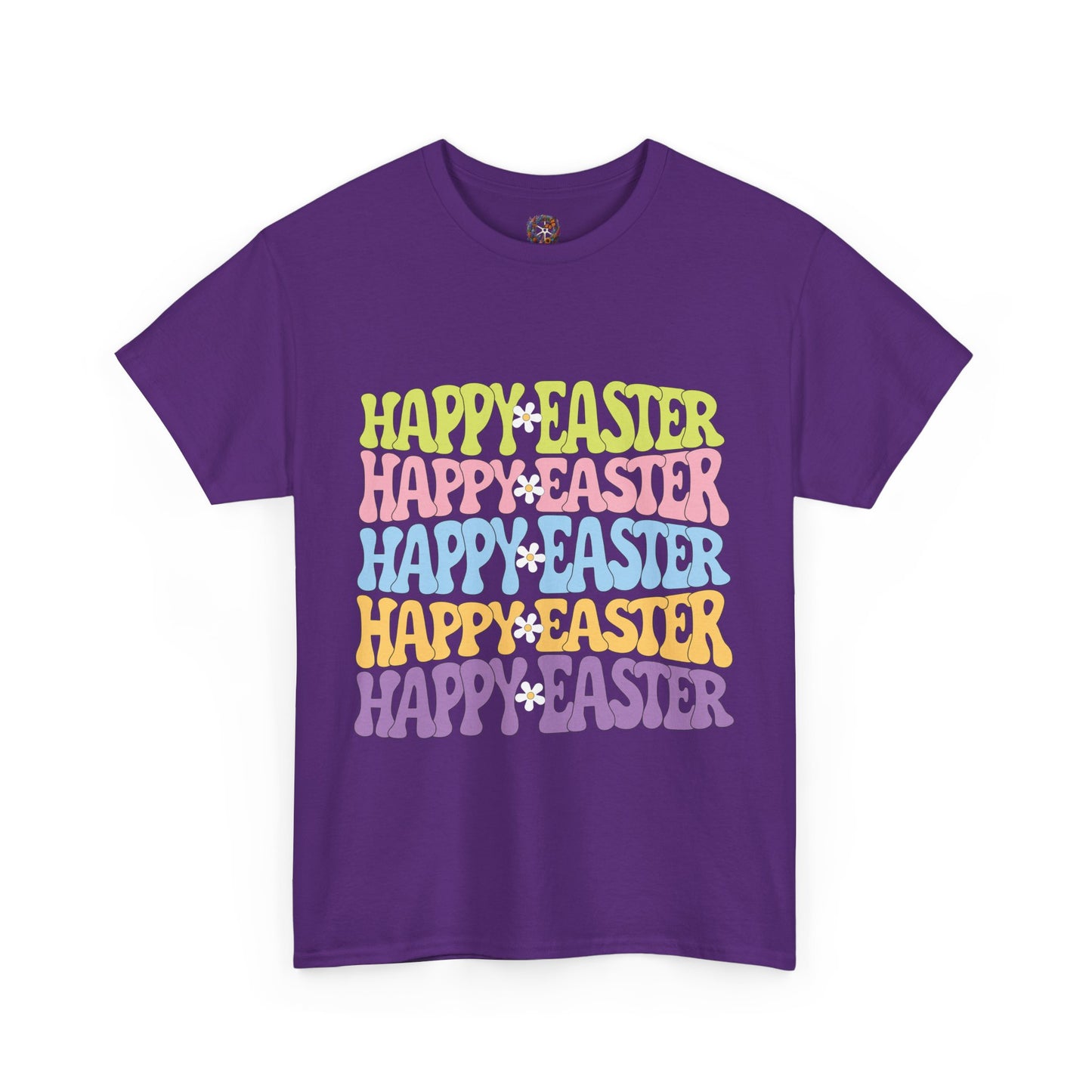 Happy Easter Four Ways T-Shirt – Groovy Colors, Retro Vibes