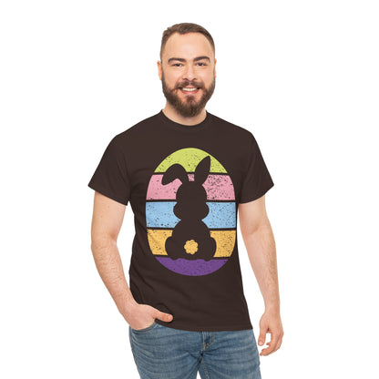 Color Band Grunge Bunny T-Shirt – Easter with an Edge