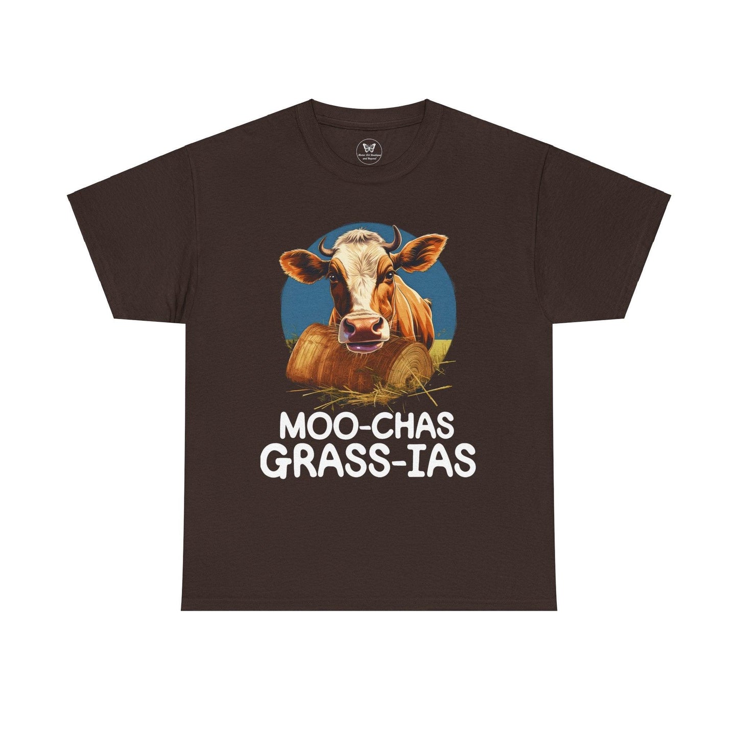 Unisex T-Shirt - “Moo-chas Grass-ias” - Motor Girl Boutique