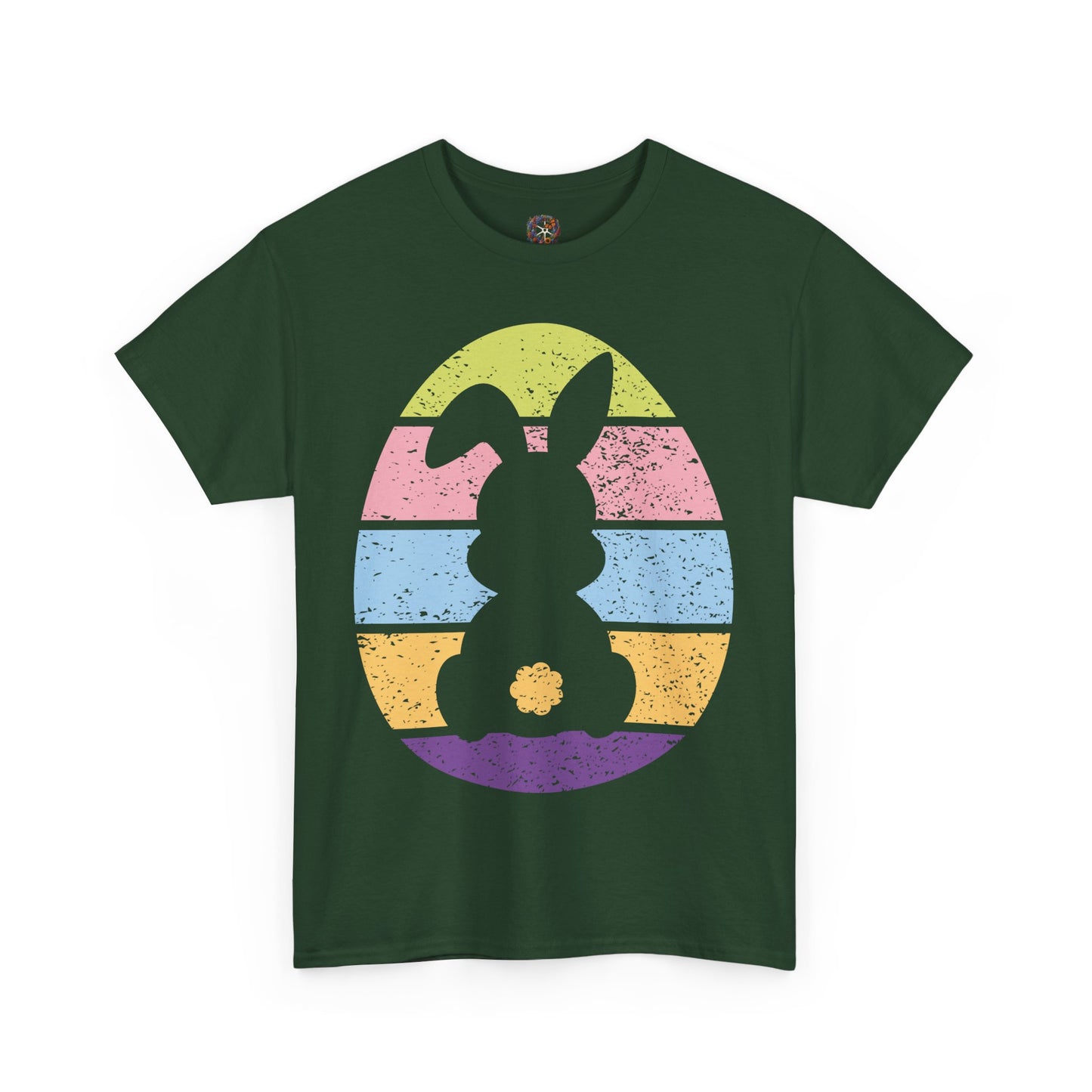 Color Band Grunge Bunny T-Shirt – Easter with an Edge