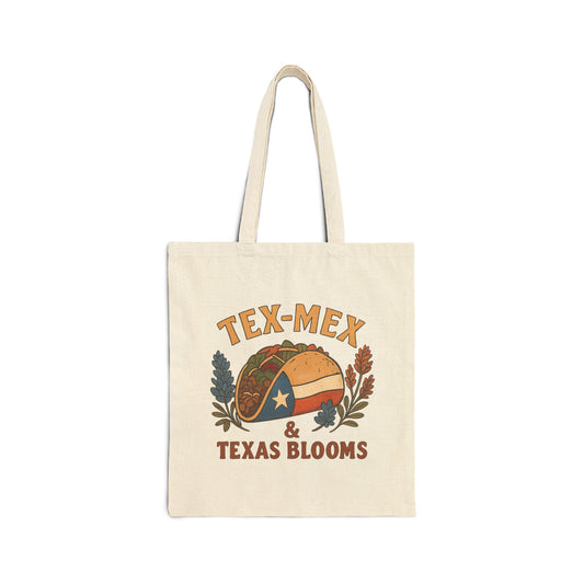 Tex-Mex & Texas Blooms Canvas Tote Bag