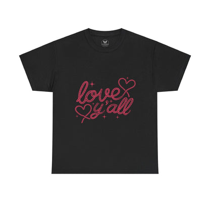 Unisex Tee - Love Ya'll Western Rope lettering - Motor Girl Boutique