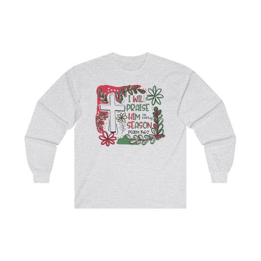 Boho Psalm 146:2 Long Sleeve Tee - Motor Girl Boutique