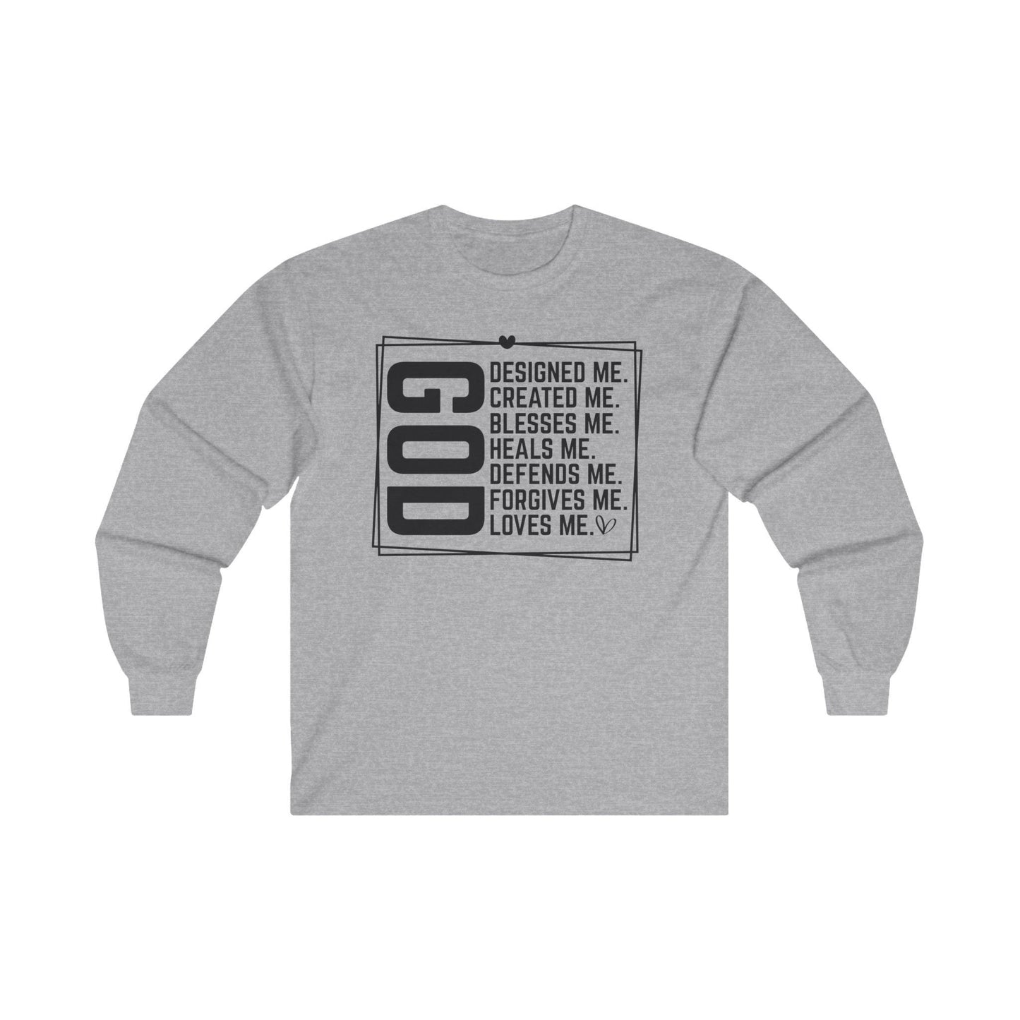 God Designed Me Long Sleeve Tee - Motor Girl Boutique