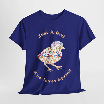 "Just a girl who loves Spring" flower Tee