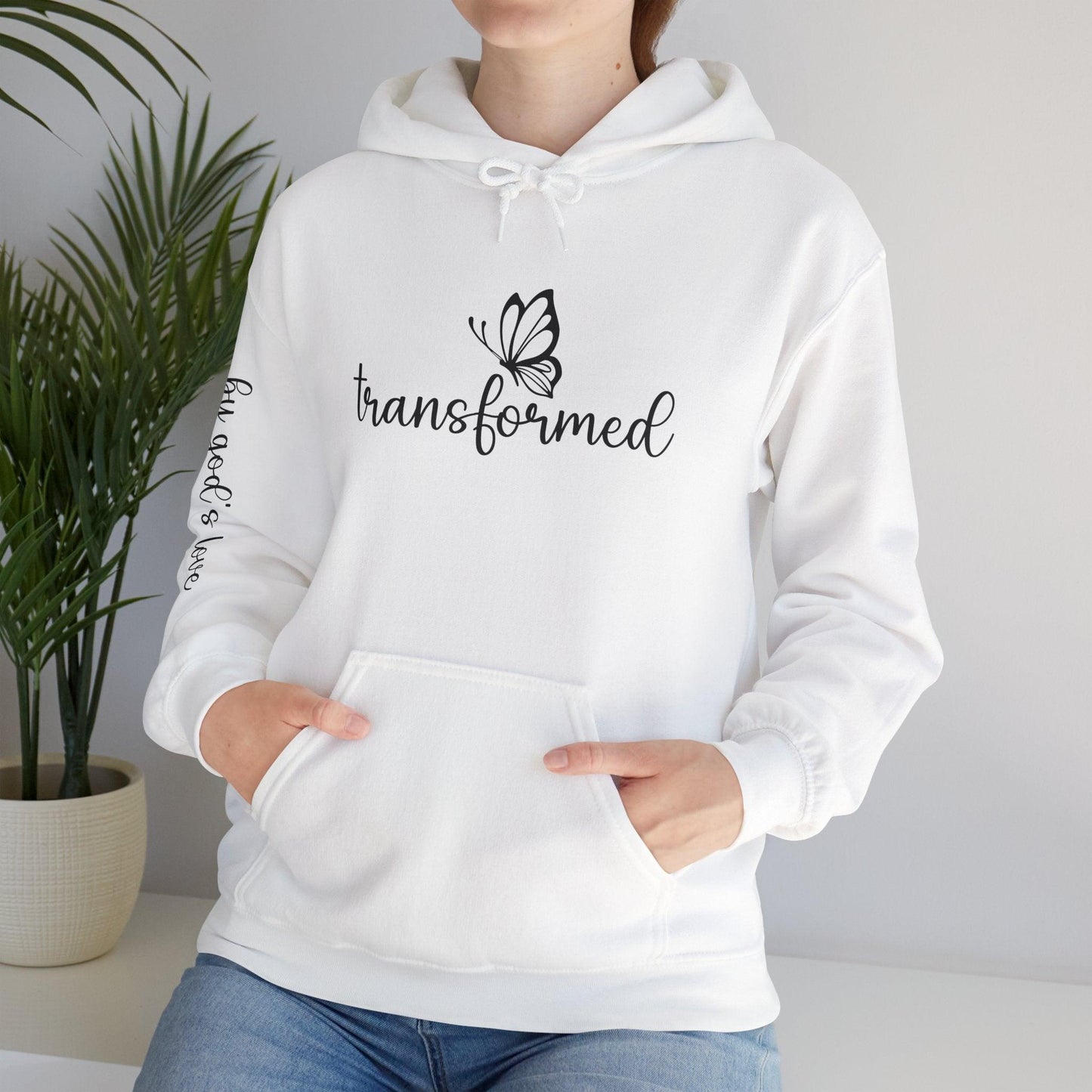Butterfly Transformed Unisex Hoodie - God's Love Design - Motor Girl Boutique