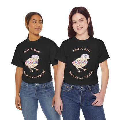 "Just a girl who loves Spring" flower Tee