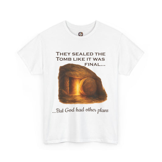 They Sealed the Tomb” Christian Easter T-Shirt – Gildan 5000, Resurrection Graphic Tee