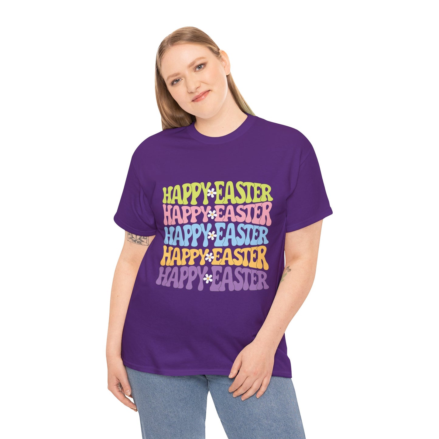 Happy Easter Four Ways T-Shirt – Groovy Colors, Retro Vibes