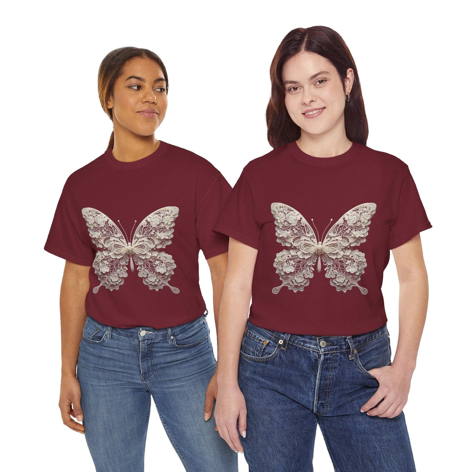 Unisex Tee - Lace Butterfly - Motor Girl Boutique