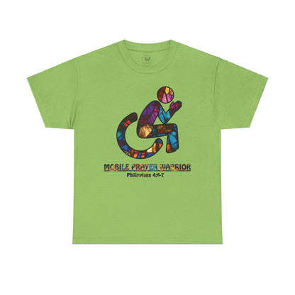 Christian Unisex Tee - Mobile Prayer Warrior Wheelchair Philippians 4:5-7 Tee - Motor Girl Boutique