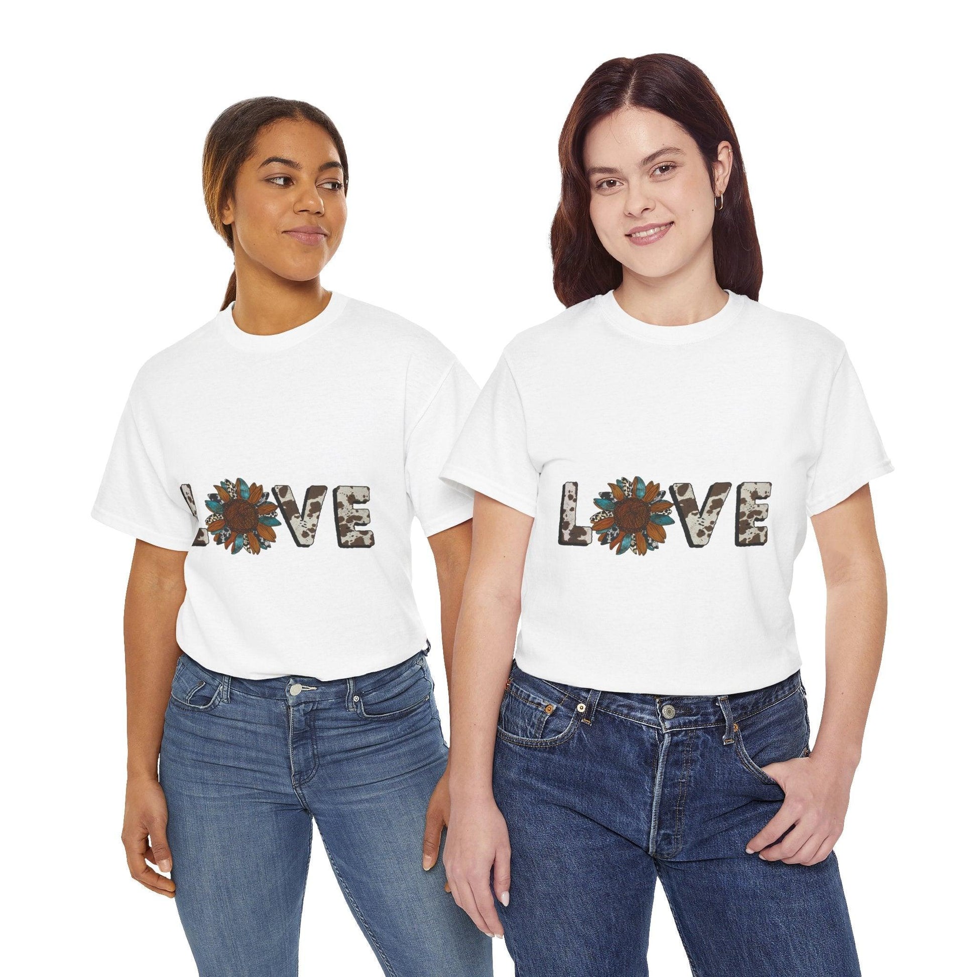Unisex Tee - Western Sunflower Love - Motor Girl Boutique