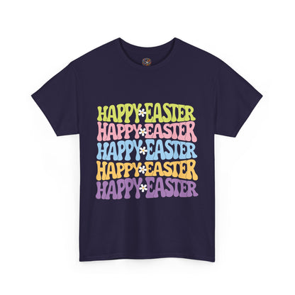 Happy Easter Four Ways T-Shirt – Groovy Colors, Retro Vibes