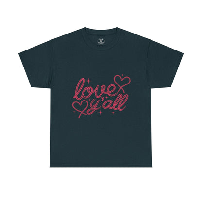 Unisex Tee - Love Ya'll Western Rope lettering - Motor Girl Boutique