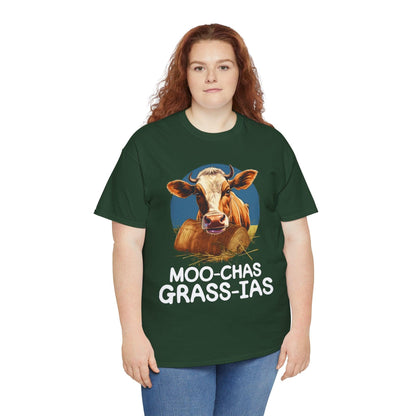 Unisex T-Shirt - “Moo-chas Grass-ias” - Motor Girl Boutique
