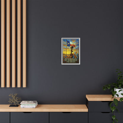 Beneath the Lone Star – Framed Texas Tribute Canvas Art