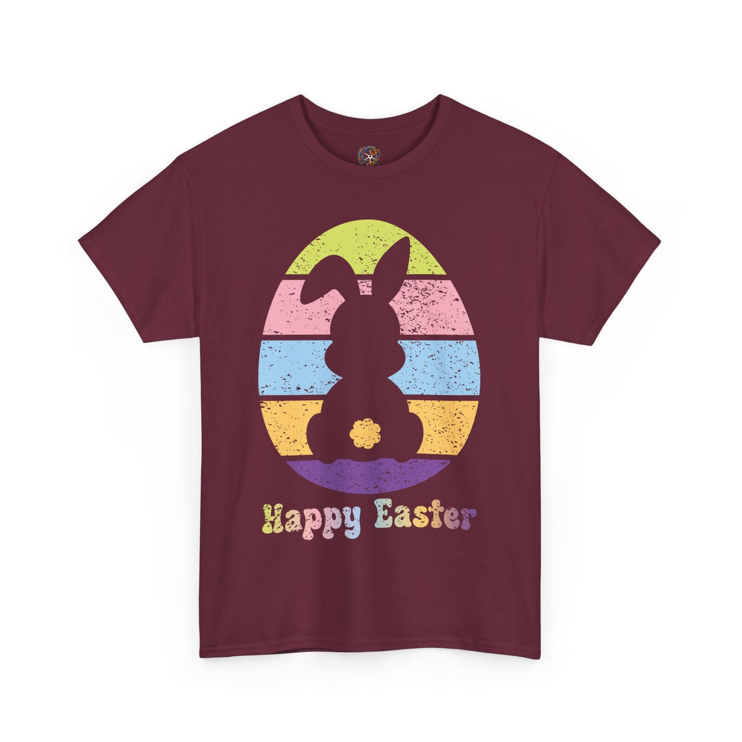 Retro Grunge Happy Easter Bunny T-Shirt – Vintage Vibes, Easter Style