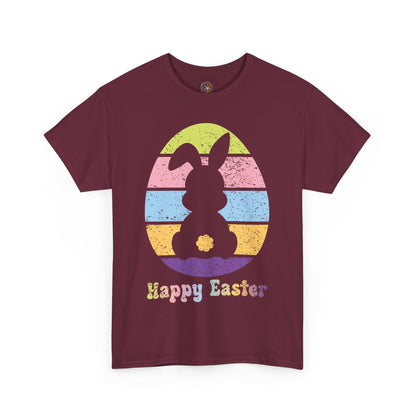 Retro Grunge Happy Easter Bunny T-Shirt – Vintage Vibes, Easter Style