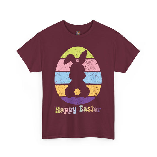 Retro Grunge Happy Easter Bunny T-Shirt – Vintage Vibes, Easter Style