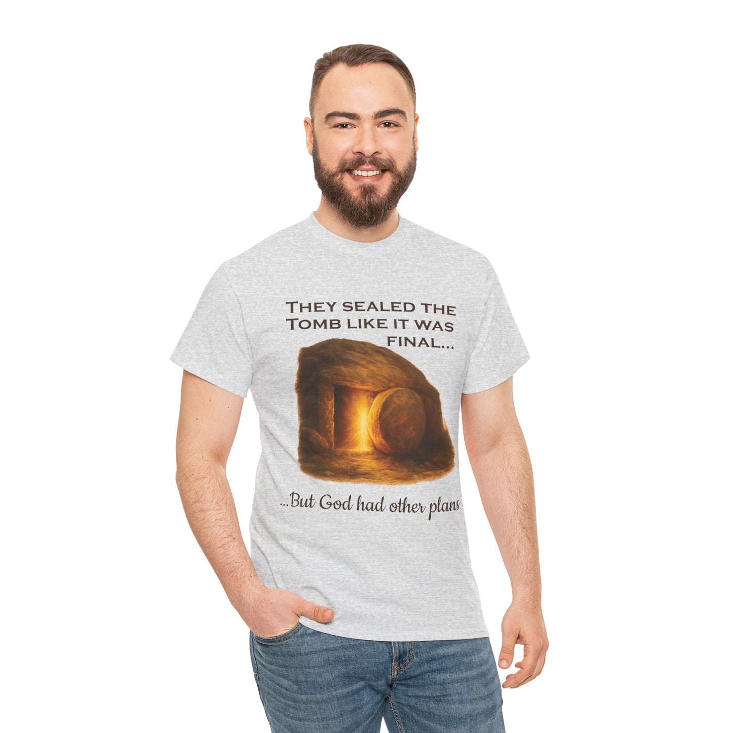 They Sealed the Tomb” Christian Easter T-Shirt – Gildan 5000, Resurrection Graphic Tee