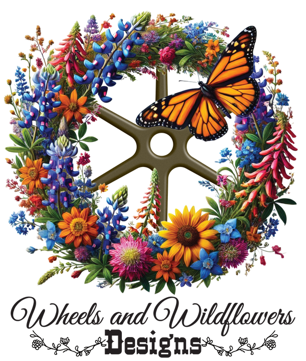 Wheels and Wildflowers Designs